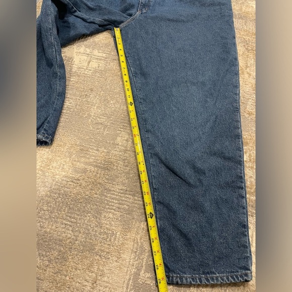 LL Bean Flannel Lined Jeans Plus Size 22W Original Fit Relaxed Denim Stretch - Picture 10 of 11